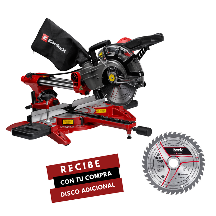Sierra acolilladora telescópica 8" dual 500 watts 4900 rpm marca Einhell