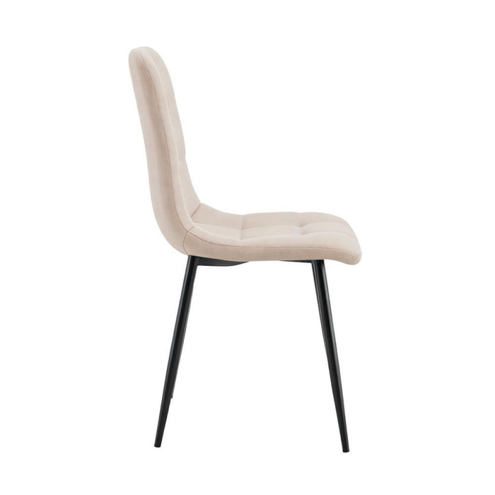 Silla de Comedor Flex, Color Beige, con Espaldar y Diseño Moderno