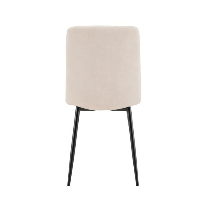 Silla de Comedor Flex, Color Beige, con Espaldar y Diseño Moderno