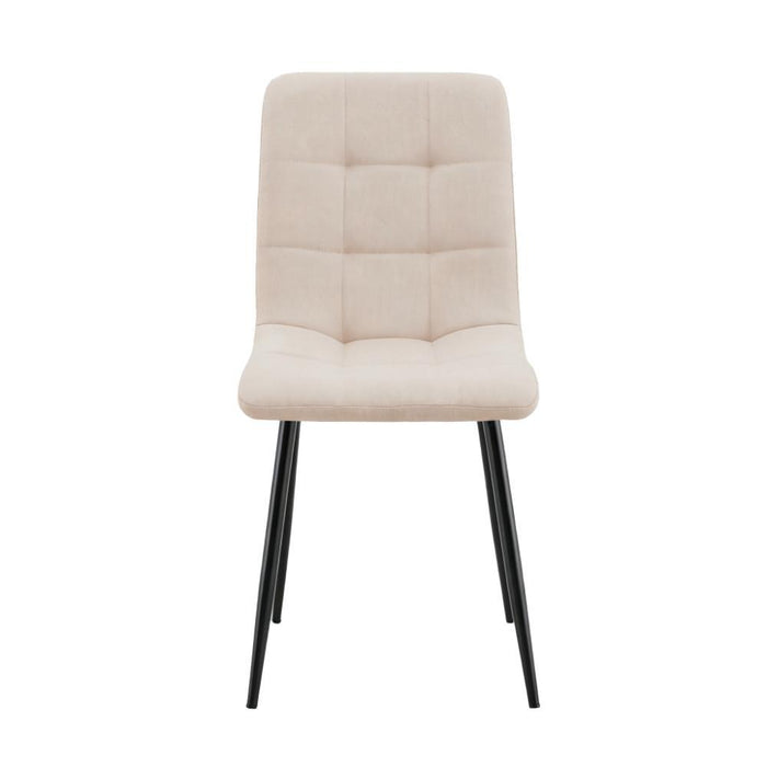 Silla de Comedor Flex, Color Beige, con Espaldar y Diseño Moderno