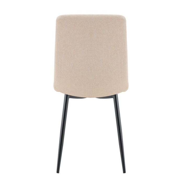Silla de Comedor Lusitano, Beige, con Espaldar y Diseño Moderno