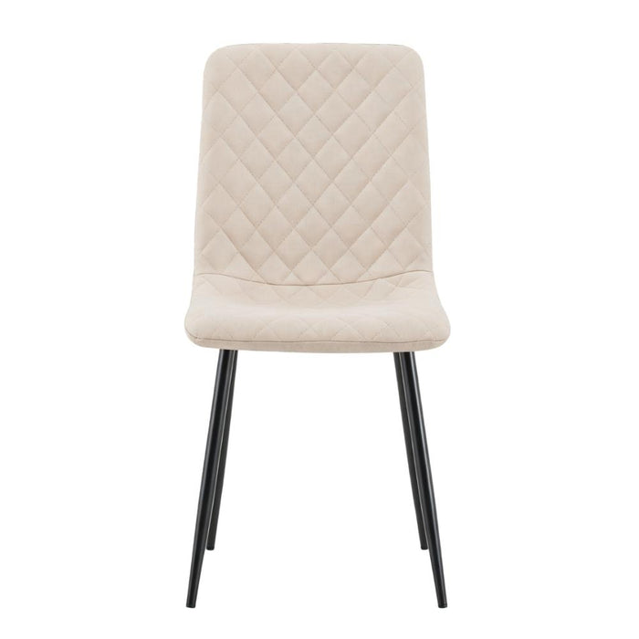 Silla de Comedor Loretto, Beige, con Espaldar y Diseño Moderno