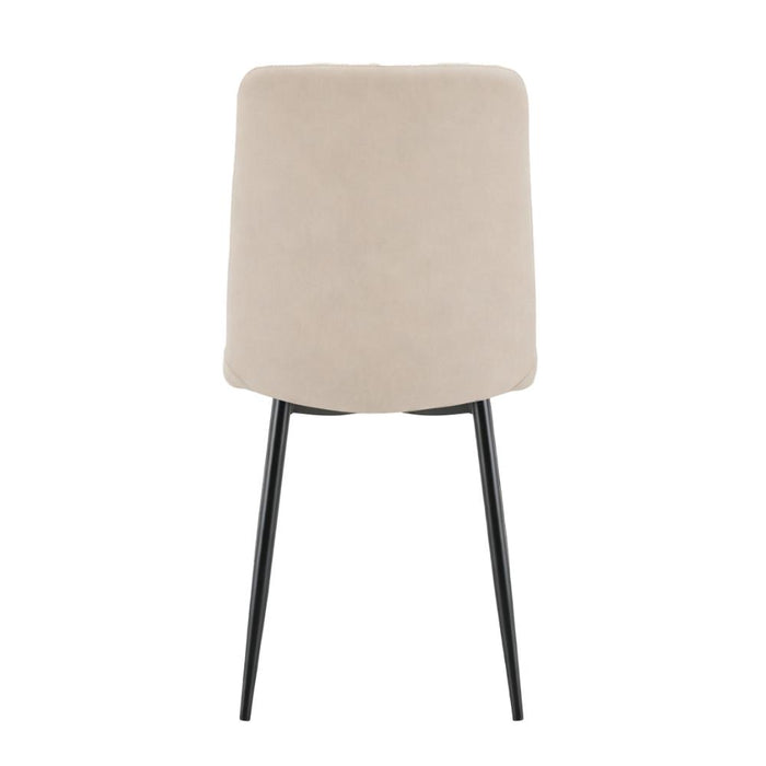 Silla de Comedor Loretto, Beige, con Espaldar y Diseño Moderno