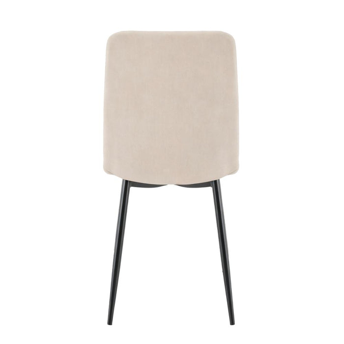 Silla de Comedor Napoles, Beige, con Espaldar y Diseño Moderno