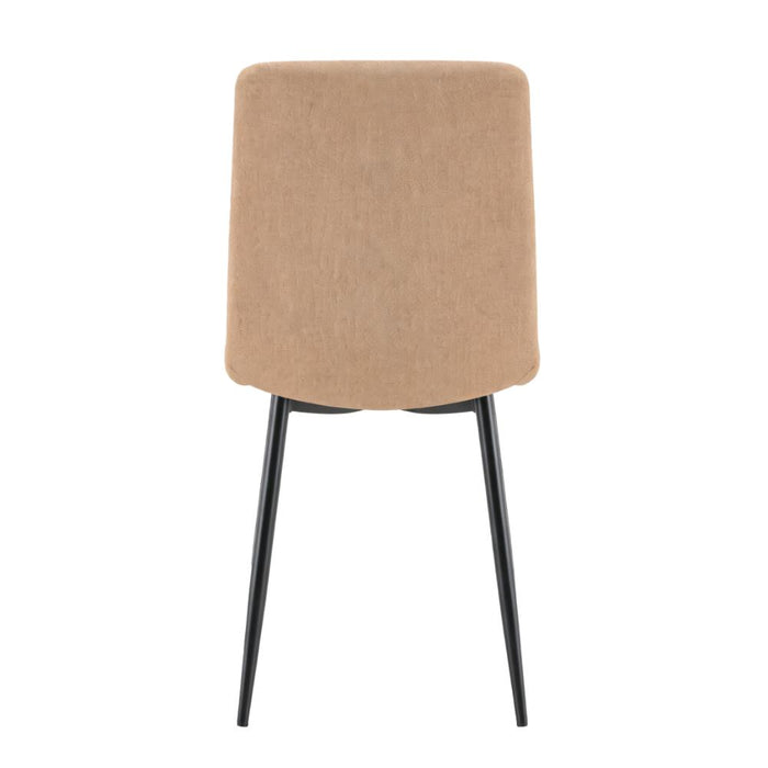 Silla de Comedor Lusitano, Café, con Espaldar y Diseño Moderno