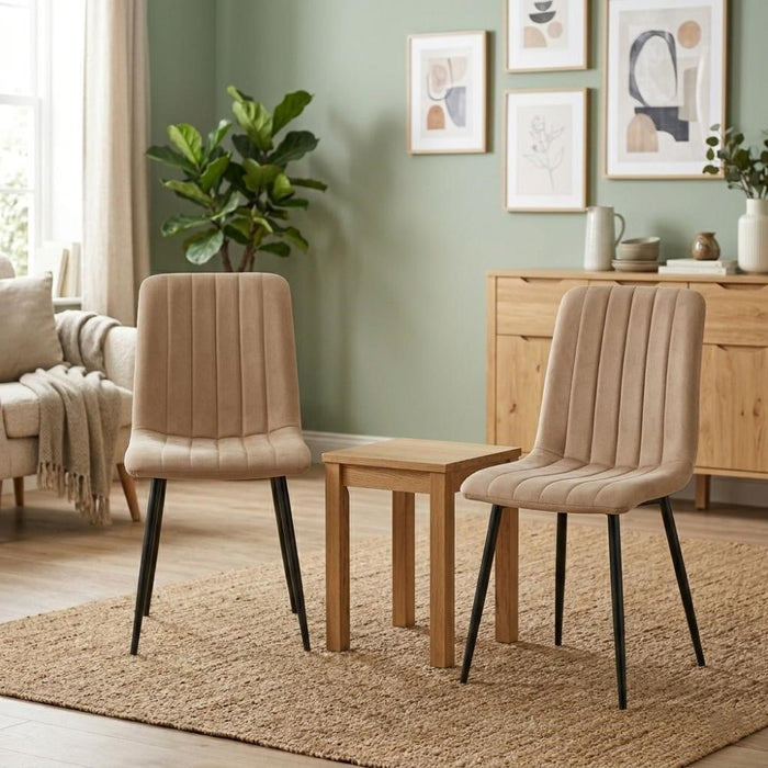 Silla de Comedor Lusitano, Café, con Espaldar y Diseño Moderno