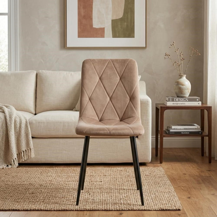 Silla de Comedor Napoles, Café, con Espaldar y Diseño Moderno