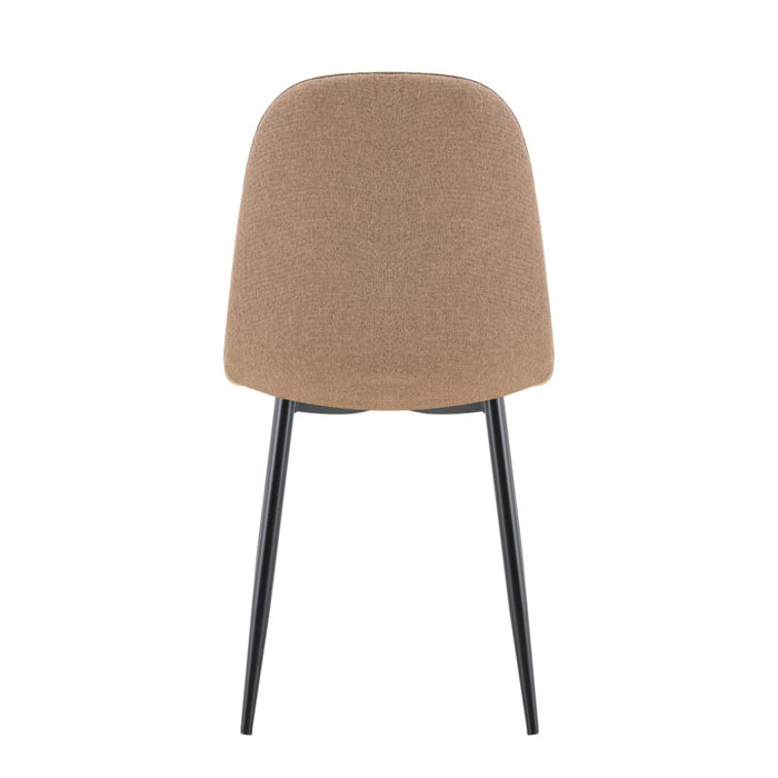 Silla de Comedor Margarita, Café, con Espaldar y Diseño Moderno