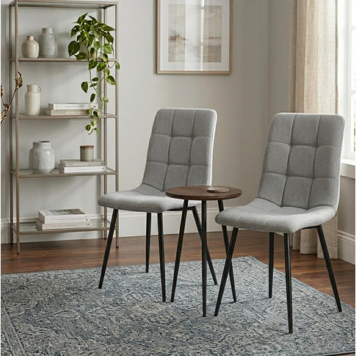 Silla de Comedor Flex, Color Gris, con Espaldar y Diseño Moderno