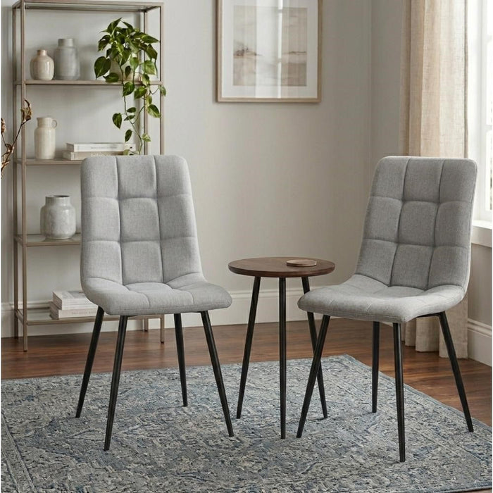 Silla de Comedor Flex, Color Gris, con Espaldar y Diseño Moderno