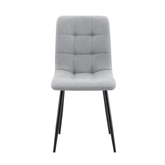 Silla de Comedor Flex, Color Gris, con Espaldar y Diseño Moderno
