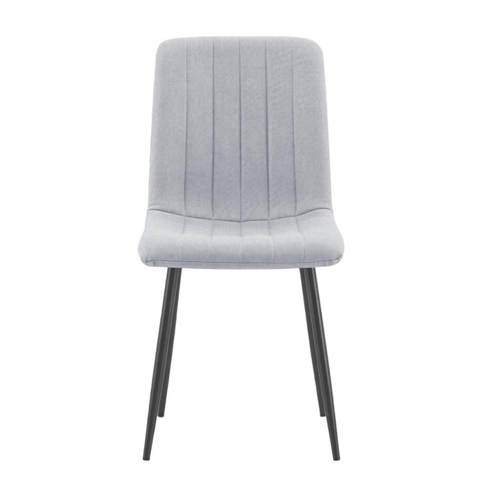 Silla de Comedor Lusitano, Gris, con Espaldar y Diseño Moderno