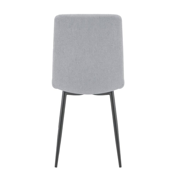 Silla de Comedor Lusitano, Gris, con Espaldar y Diseño Moderno