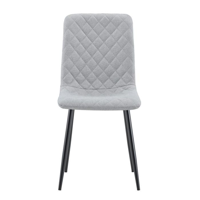 Silla de Comedor Sorrento, Gris Claro, con Espaldar y Diseño Moderno