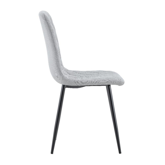 Silla de Comedor Sorrento, Gris Claro, con Espaldar y Diseño Moderno