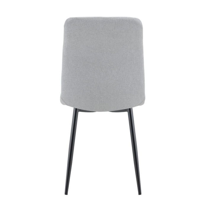Silla de Comedor Sorrento, Gris Claro, con Espaldar y Diseño Moderno
