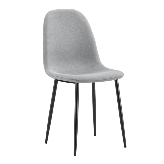 Silla de Comedor Margarita, Gris, con Espaldar y Diseño Moderno