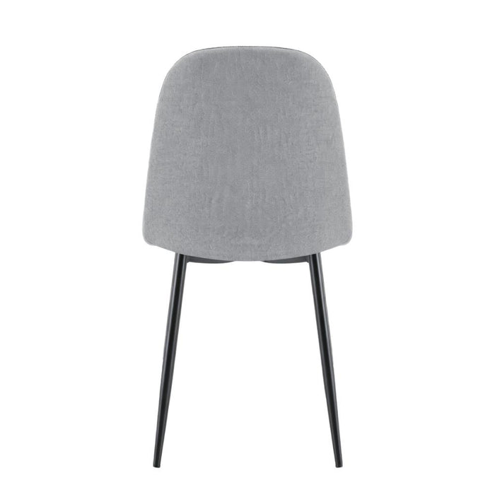 Silla de Comedor Margarita, Gris, con Espaldar y Diseño Moderno