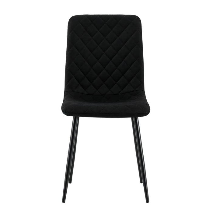 Silla de Comedor Loretto, Negro, con Espaldar y Diseño Moderno