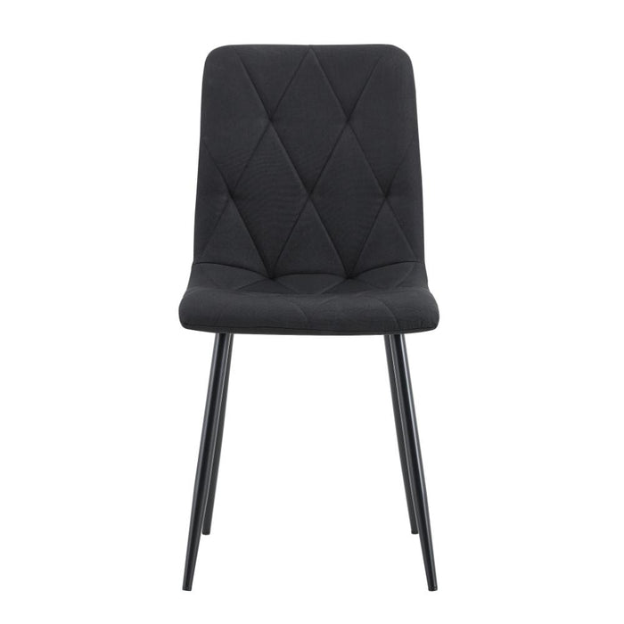 Silla de Comedor Napoles, Negro, con Espaldar y Diseño Moderno