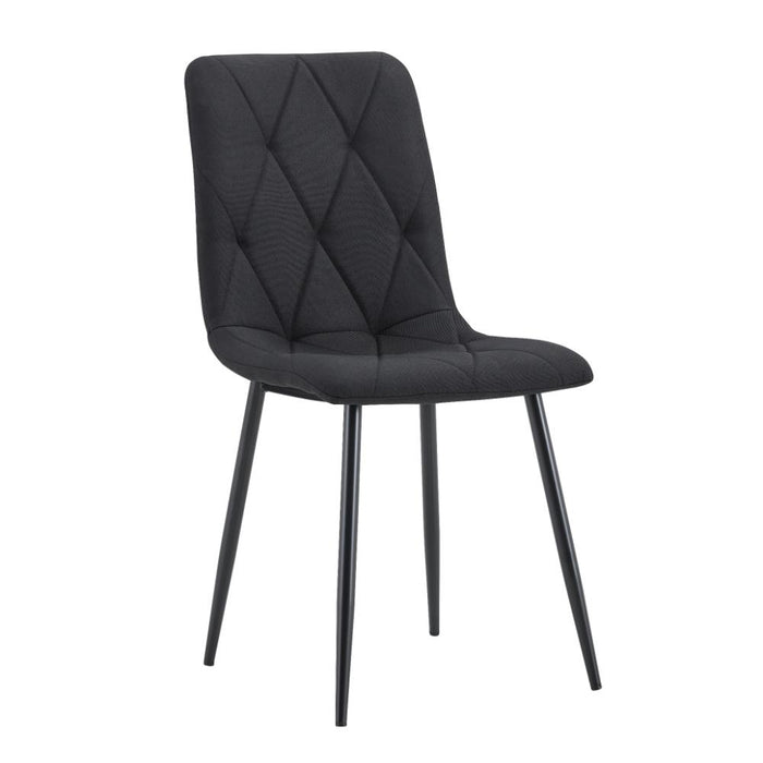 Silla de Comedor Napoles, Negro, con Espaldar y Diseño Moderno
