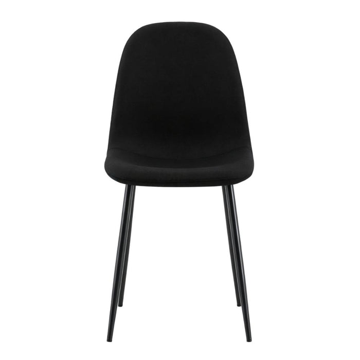 Silla de Comedor Margarita, Negro, con Espaldar y Diseño Moderno