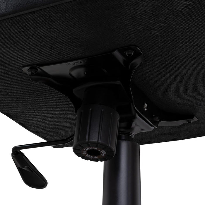 Silla Gamer Rismel, Negro y Gris, con altura ajustable