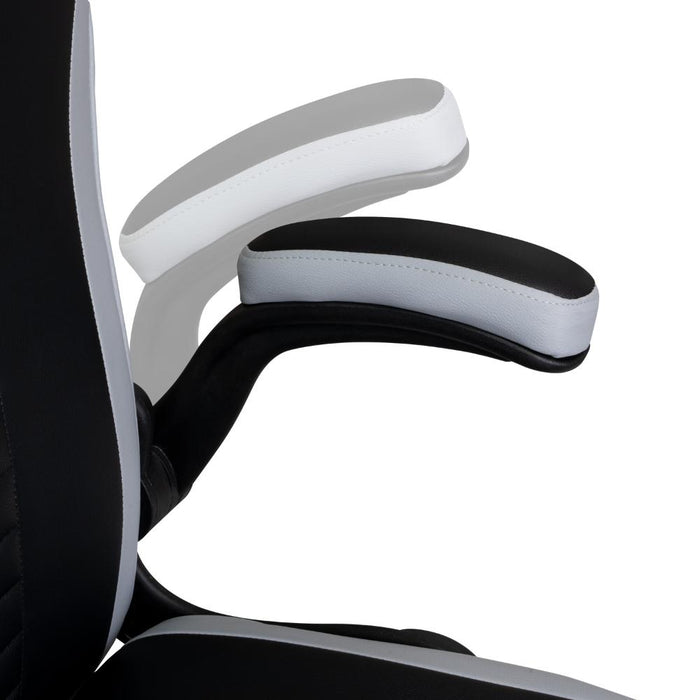 Silla Gamer Rismel, Negro y Gris, con altura ajustable