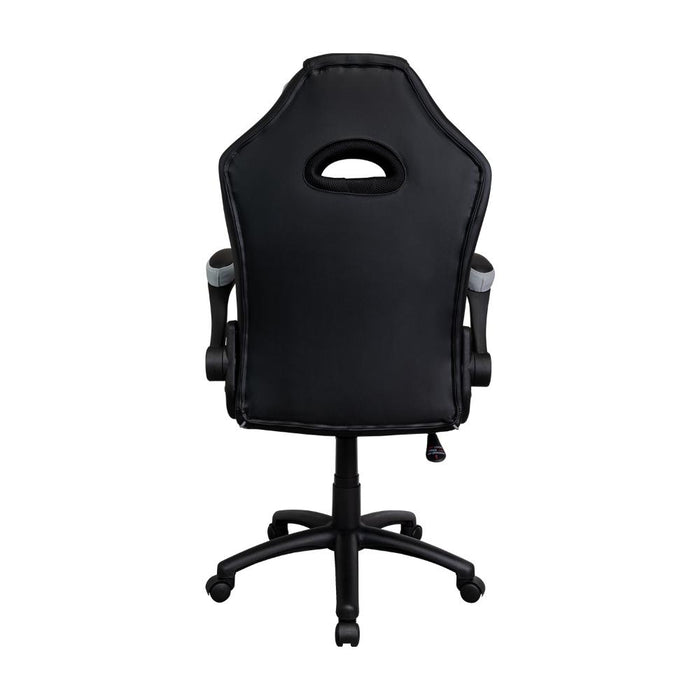 Silla Gamer Rismel, Negro y Gris, con altura ajustable