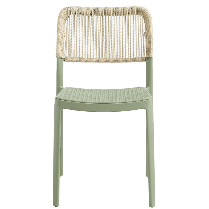 Silla Austin, Color Verde Olivo, con Espaldar Tejido