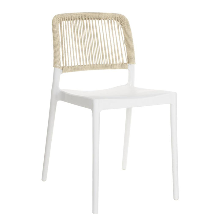 Silla Houston, Color Blanco, con Espaldar Tejido