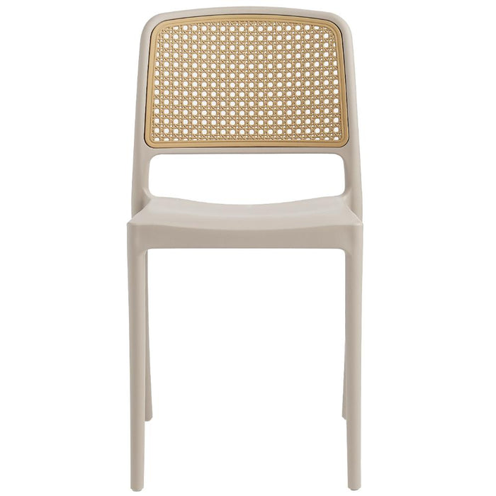Silla Texas, Color Taupe y Beige, con Espaldar Transpirable