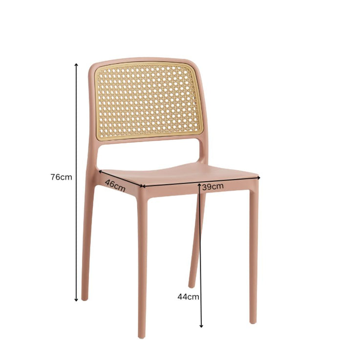 Silla Texas, Color Terracota y Beige, con Espaldar Transpirable