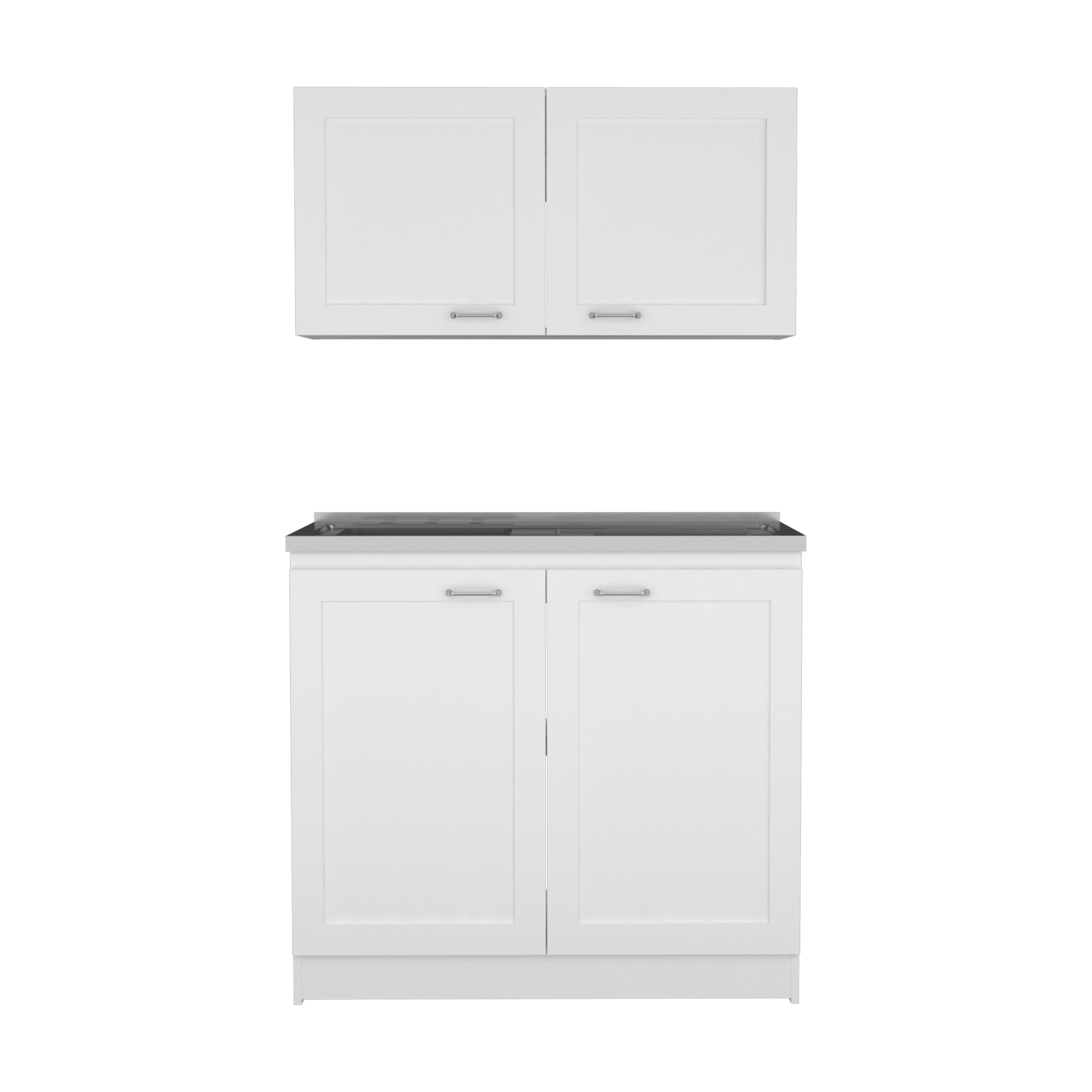 Cocina Integral Toronto, Blanco, Incluye Mesón Izquierdo ZF