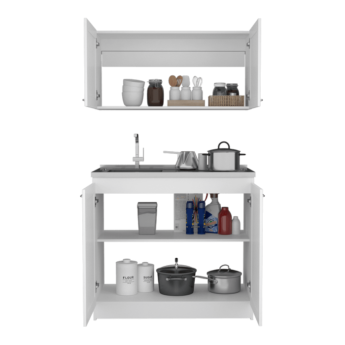 Cocina integral toronto, blanco, incluye mesón izquierdo