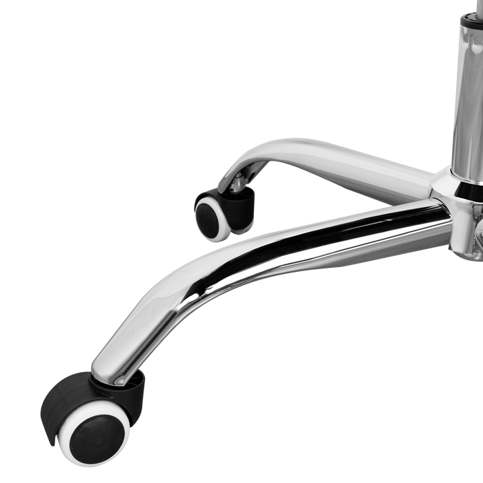 Silla Oficina X-56W, Blanca, con Cómodo Espaldar y Rodachines