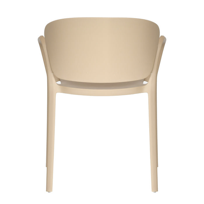 Silla con Brazos California, Khaki, con Espaldar y Diseño Minimalista