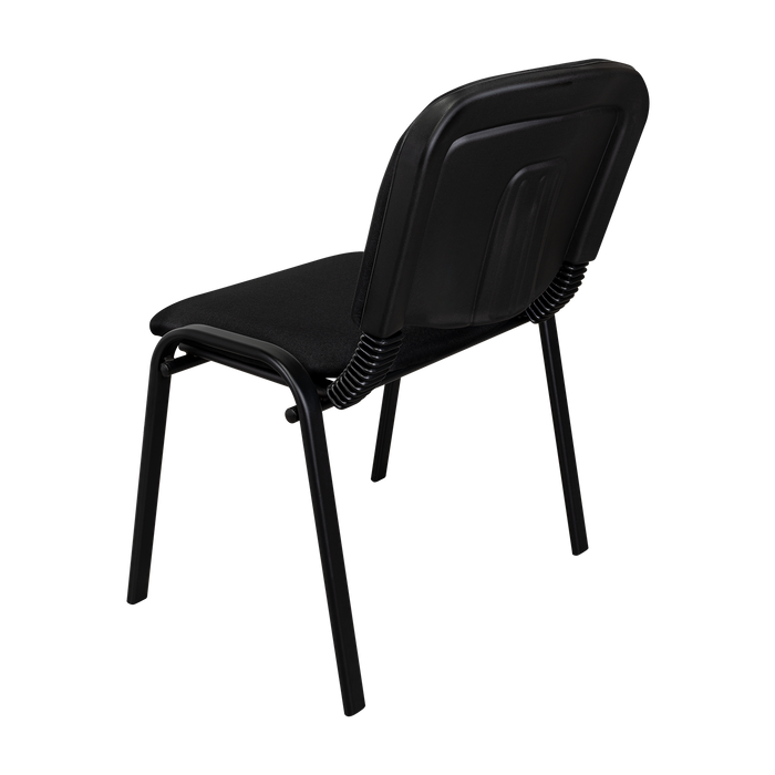Silla Interlocutora, Negro, Con espaldar y diseño sencillo sin brazo