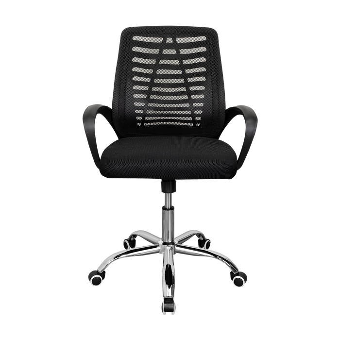 Silla de Escritorio Liz, Negro, Cuenta con Brazos y Espaldar