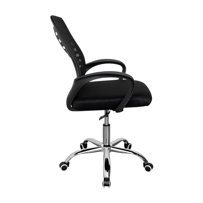 Silla de Escritorio Liz, Negro, Cuenta con Brazos y Espaldar