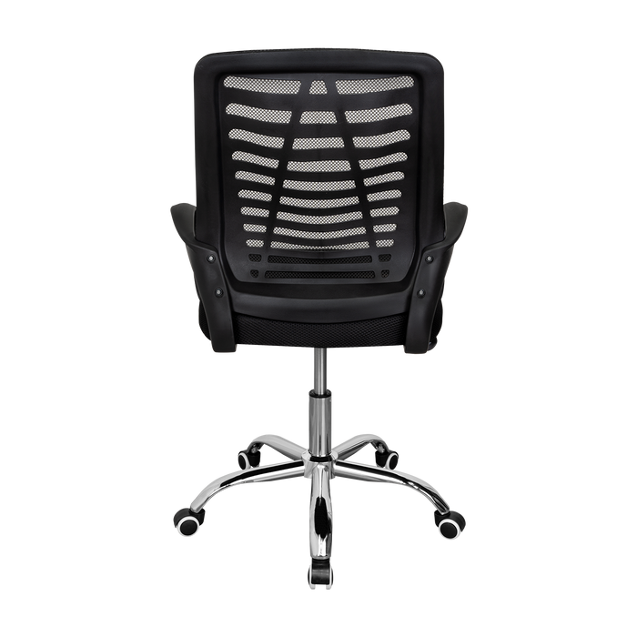 Silla de Escritorio Liz, Negro, Cuenta con Brazos y Espaldar