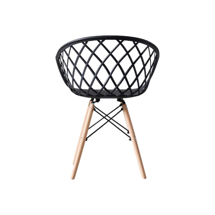 Silla Oasis con Brazos, Color Negro, Con espaldar