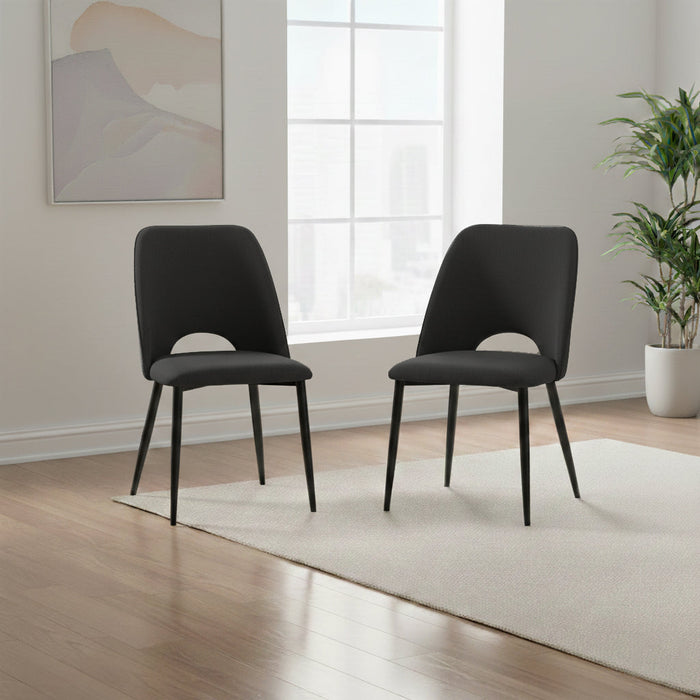 Set de 2 Sillas Urban, Color Negro, Con espaldar y diseño Moderno