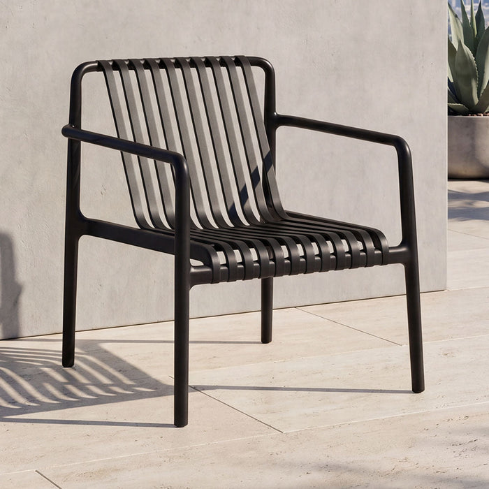 Silla Launge Parma, Negro, Con espaldar y diseño Moderno