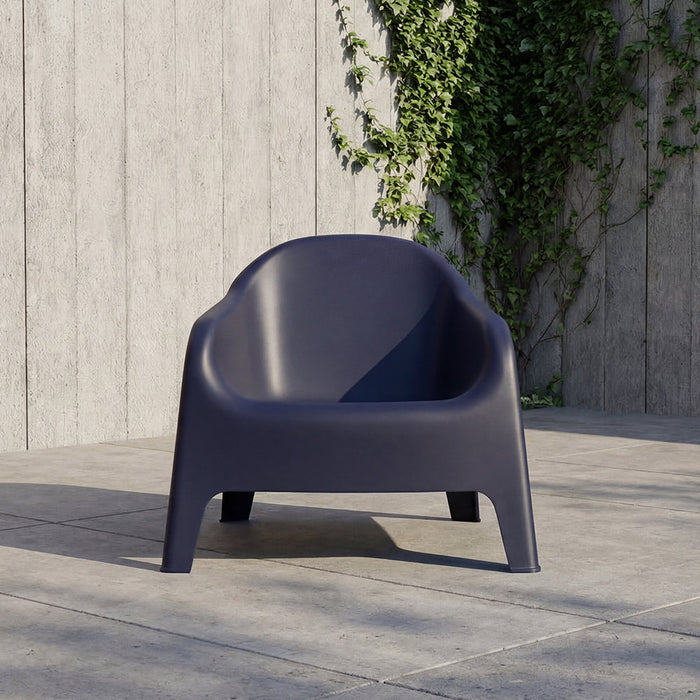 Silla Launge Sun, Negro, cómoda para terraza o jardín