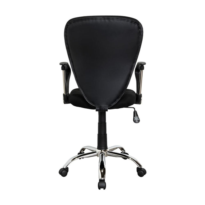 Silla de Escritorio Star, Wengue, con Cómodo Espaldar y Rodachinas Para Su Fácil Desplazamiento