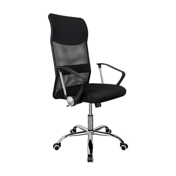 Silla Oficina X-50B, Wengue, con Cómodo Espaldar y Rodachines