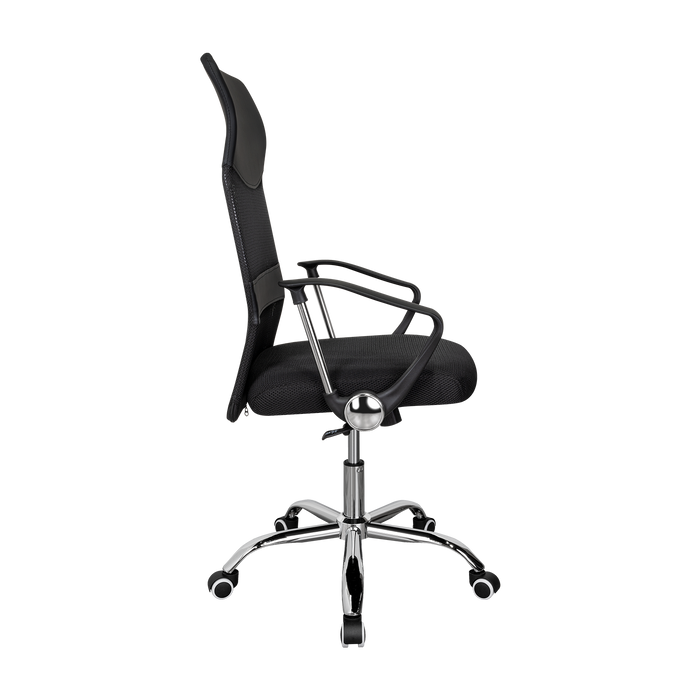 Silla Oficina X-50B, Wengue, con Cómodo Espaldar y Rodachines