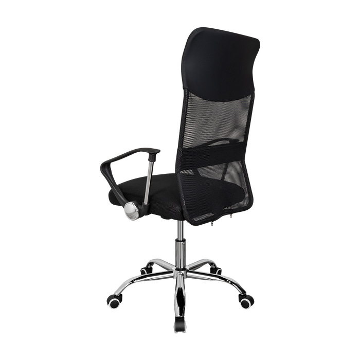 Silla Oficina X-50B, Wengue, con Cómodo Espaldar y Rodachines