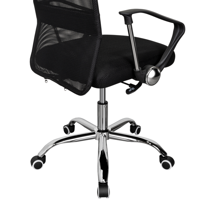 Silla Oficina X-50B, Wengue, con Cómodo Espaldar y Rodachines